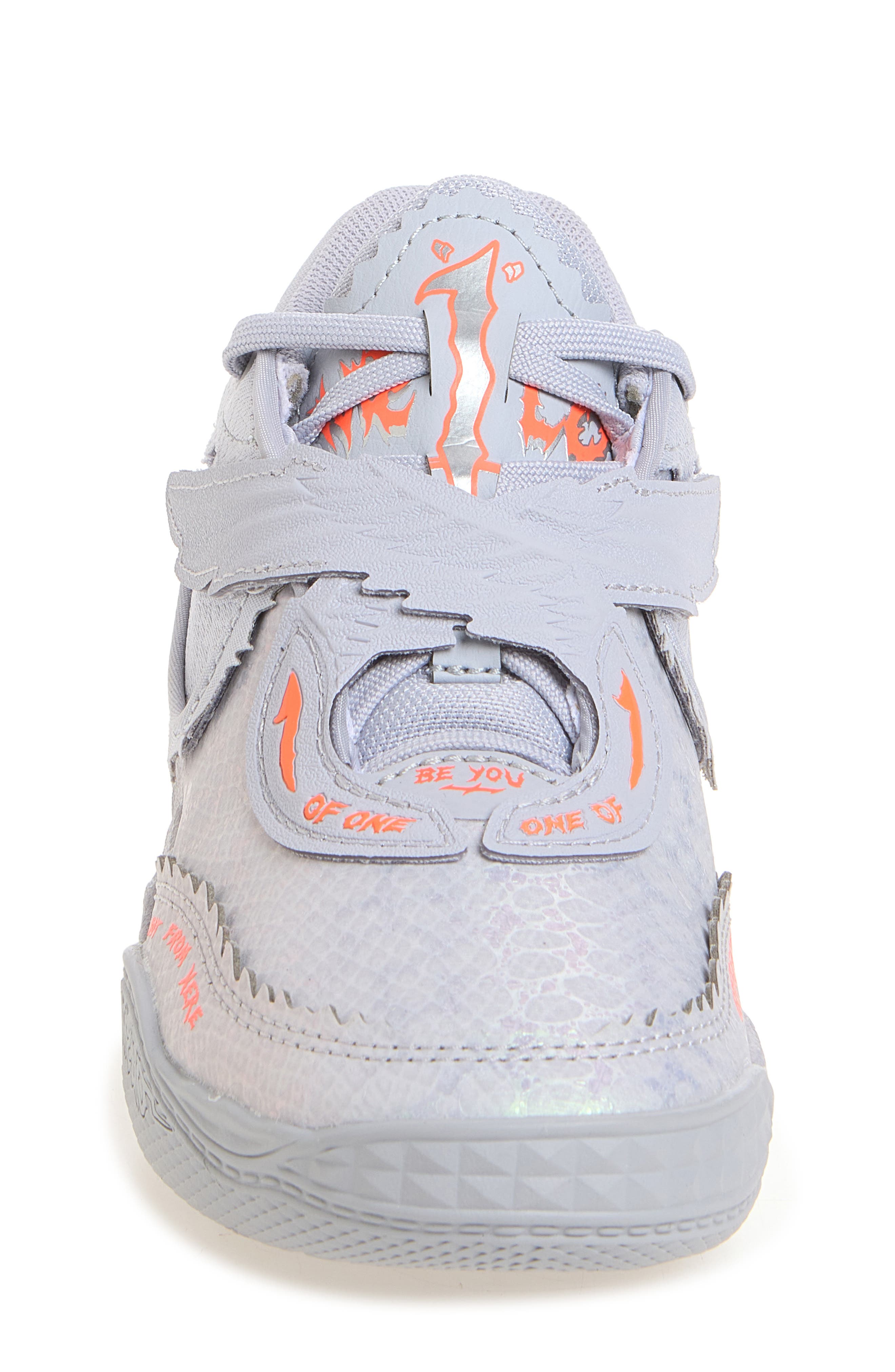 Kids' MB.05 Metallic Sneaker, Alternate, color, VIBRANT SILVER/ YELLOW/ RED