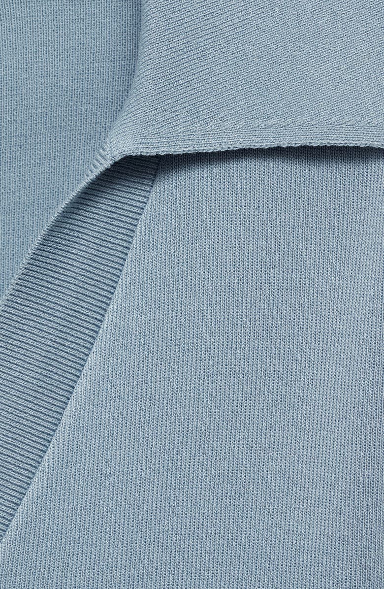 MANGO Padded Shoulder Sweater Vest, Alternate, color, Blue