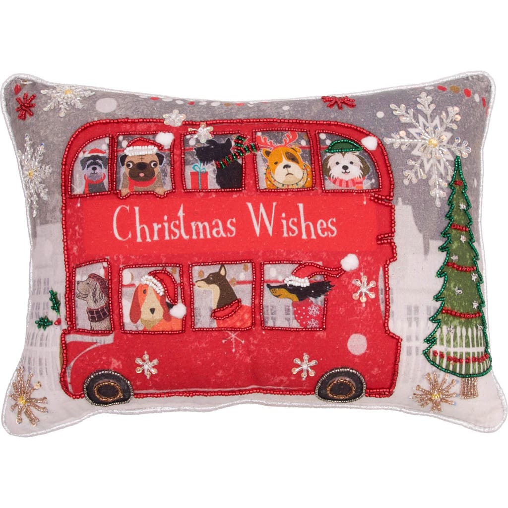C & F Home C&f Home Christmas Wishes Throw Pillow, 10" X 14" In Red