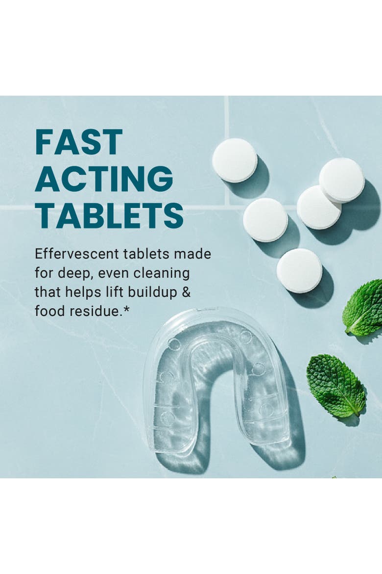 Overnight Retainer Cleaner Tablets with Whitening Formula, 120 Count, Alternate, color, No Colour