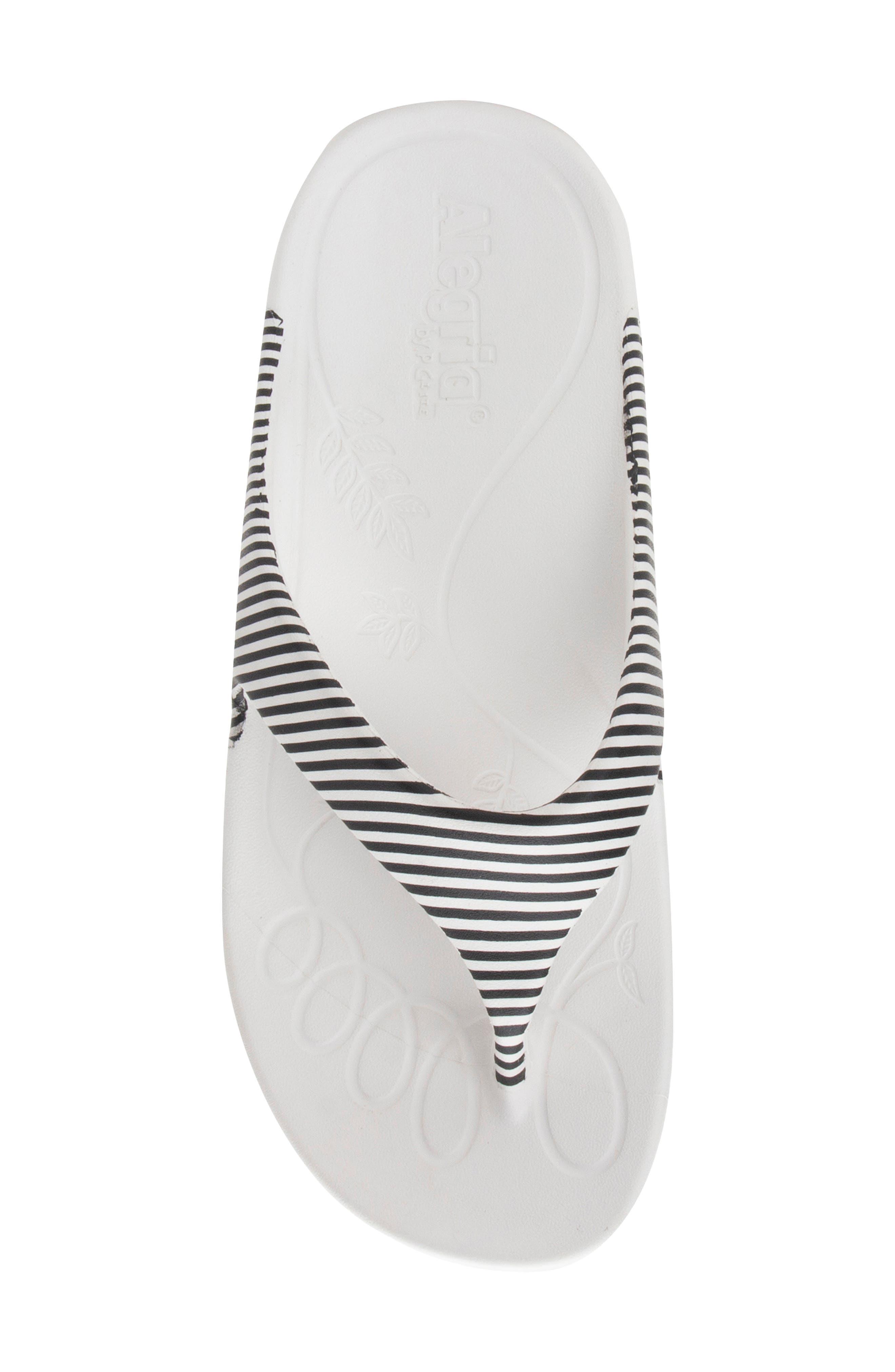 Ode Flip Flop, Alternate, color, STRIPES LEATHER
