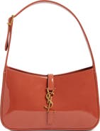 Saint Laurent Small Le 5 à 7 Patent Leather Hobo Bag