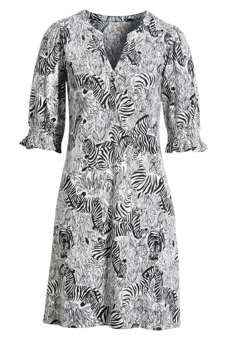 Delsie Print Minidress, Alternate, color, COCONUT Z