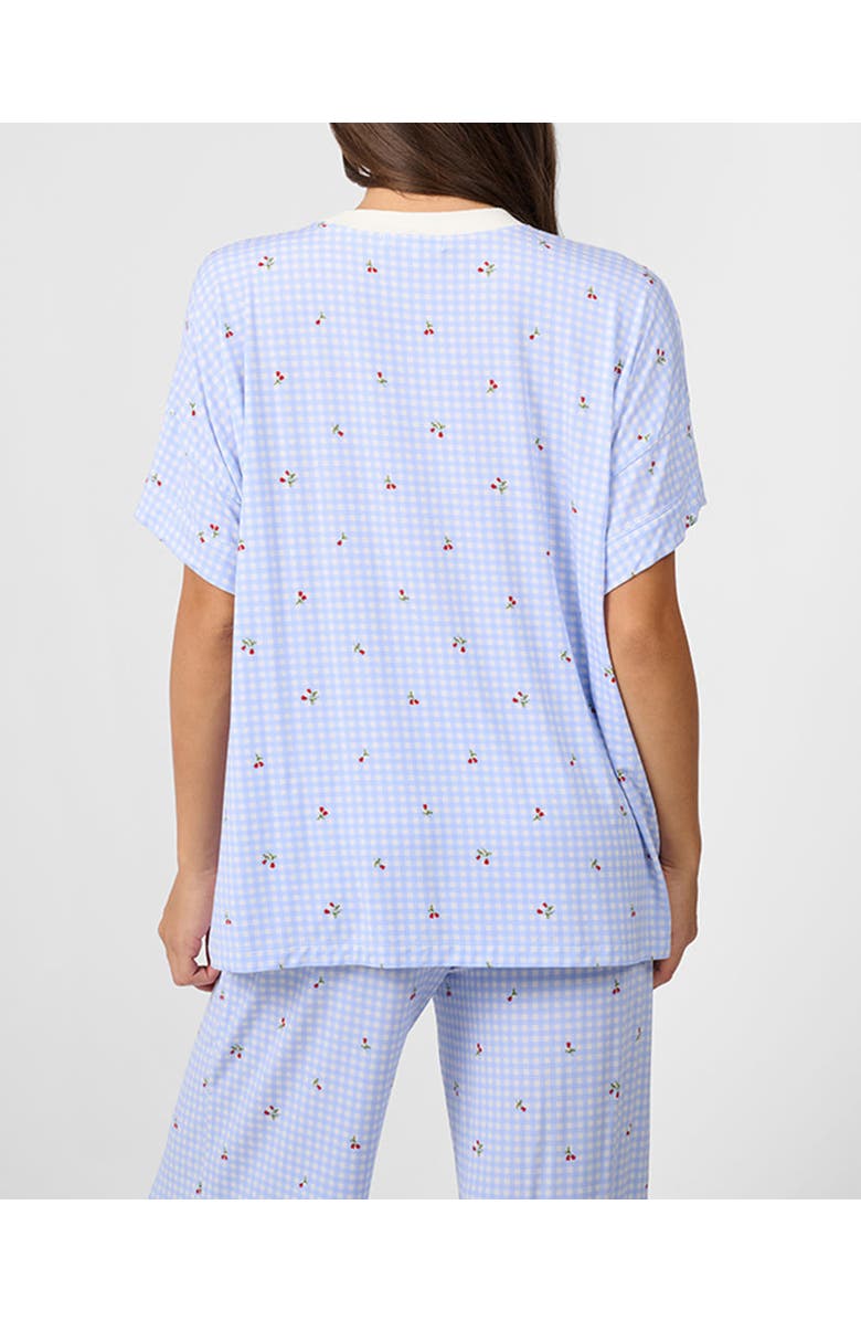 WeWoreWhat Oversized Sleep Tee, Alternate, color, Baby Blue/Iv Mt
