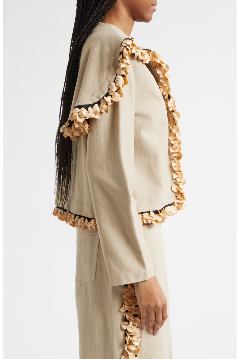 Band Crop Jacket, Alternate, color, KHAKI