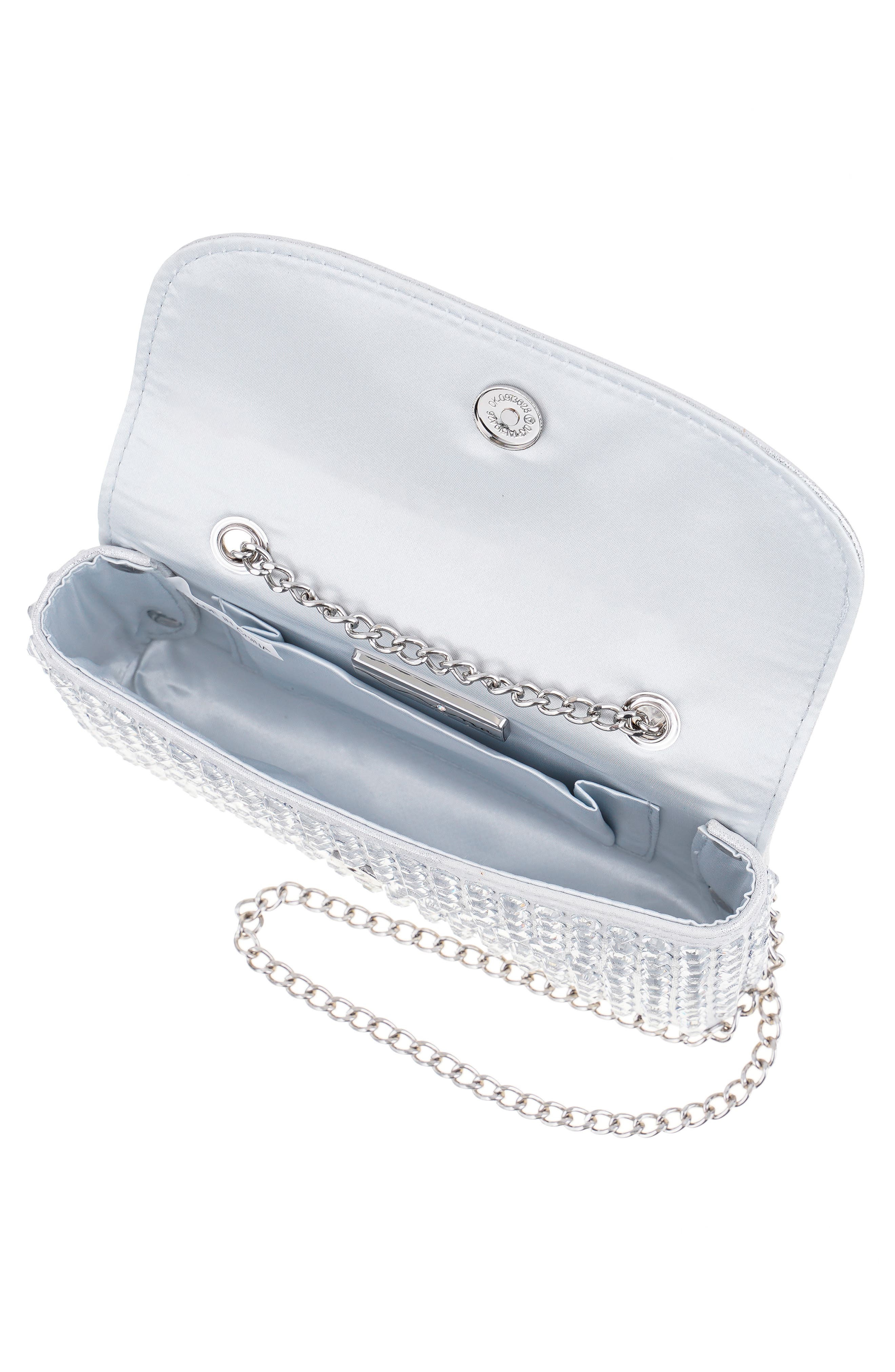 Bixby Clutch, Alternate, color, SILVER