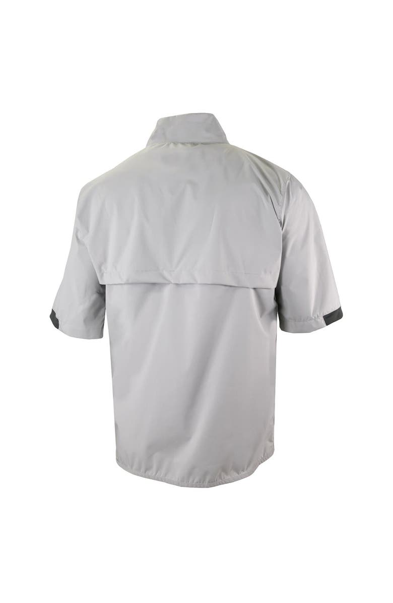 Columbia Men's Columbia Gray WM Phoenix Open Big Shot Omni-Wick Short Sleeve Half-Zip Windbreaker Jacket, Alternate, color, Gray