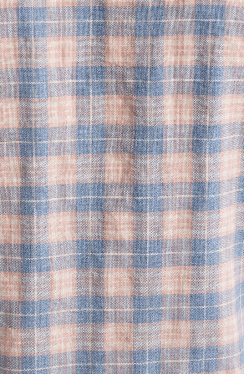 Rails Wyatt Plaid Cotton Button-Up Shirt, Alternate, color, Blueberry Blush