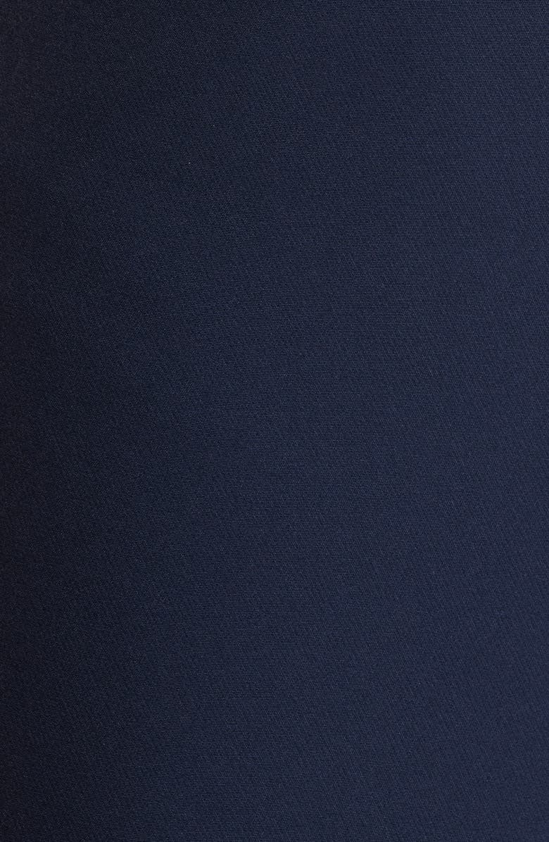 Eliza J One-Shoulder Ruffle Jumpsuit, Alternate, color, Navy