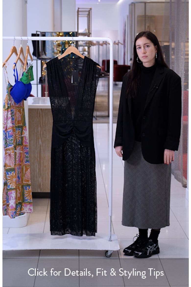 Cindy Long Mesh Cover-Up Maxi Dress video