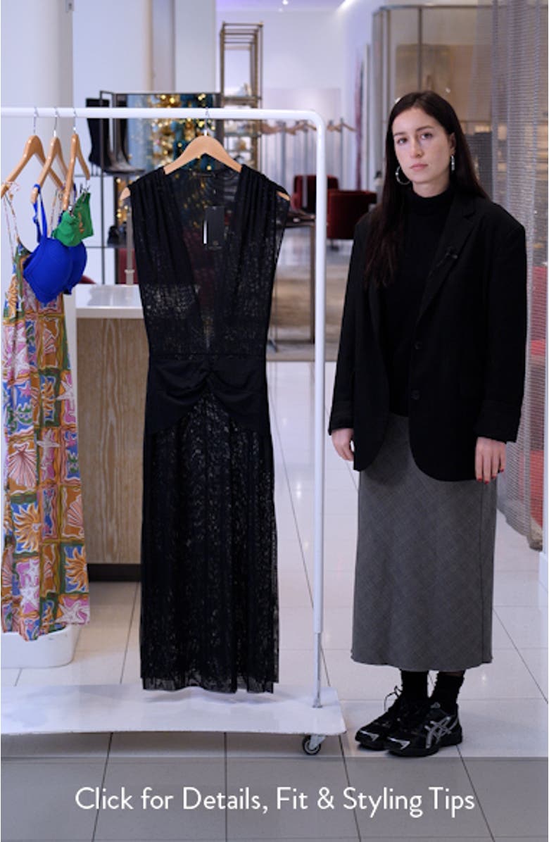 Cindy Long Mesh Cover-Up Maxi Dress, sales video thumbnail