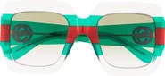 Gucci 54mm Square Sunglasses