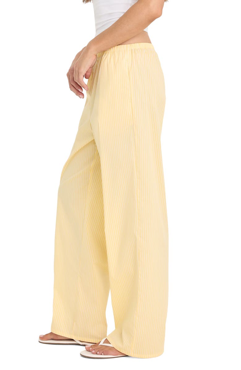 Good American Stripe Poplin Pants, Alternate, color, Butterbeam Stripe