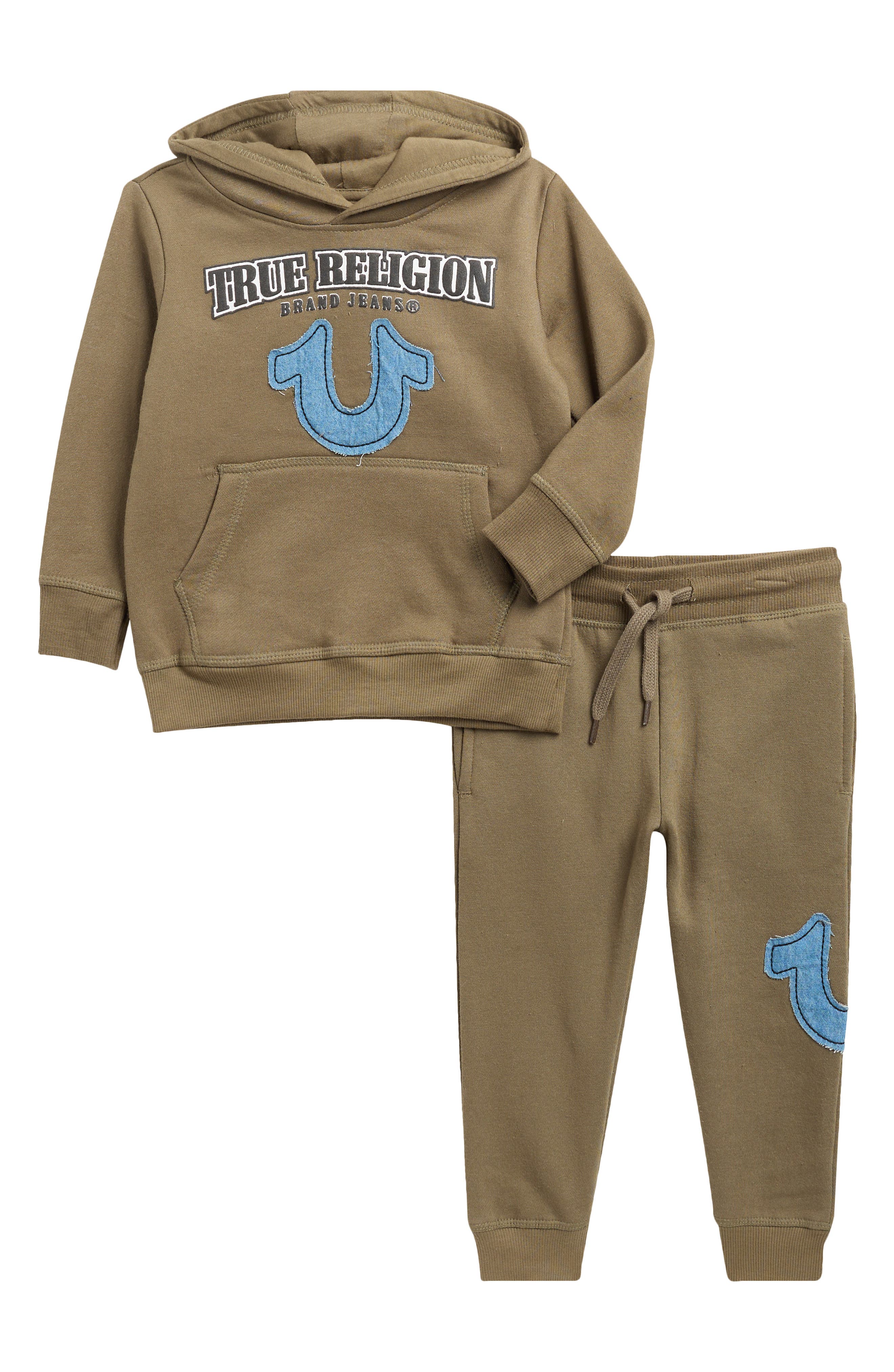 True Religion Kids' Appliqué Hoodie & Joggers Set