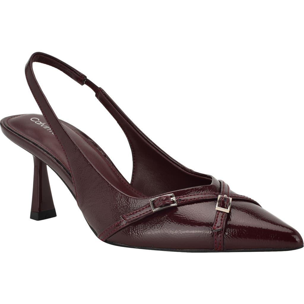 Calvin Klein Tulissa 2 Pointed Toe Slingback Pump In Multi