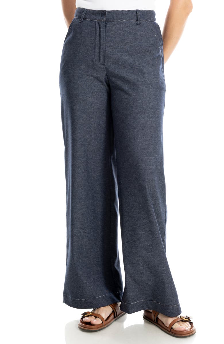 MAX STUDIO Wide Leg Pants, Main, color, Indigo