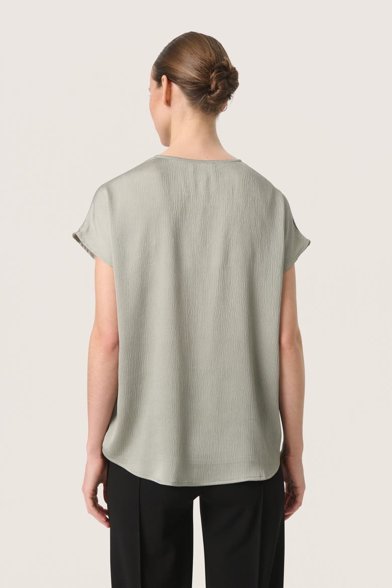 Loana Short Sleeve V-Neck Blouse, Alternate, color, Shadow