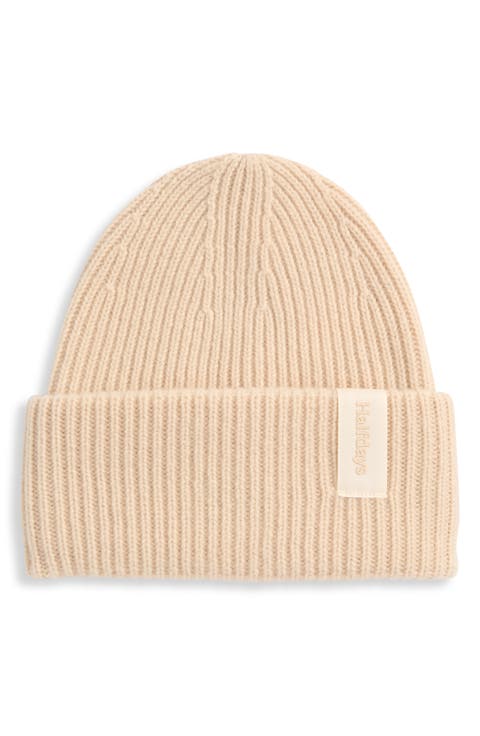 Rib Merino Wool Beanie