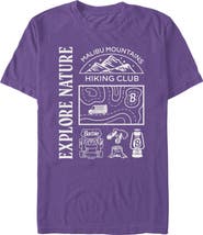 Barbie Men's Explore Nature and Malibu Mountains Short Sleeve Graphic T-Shirt