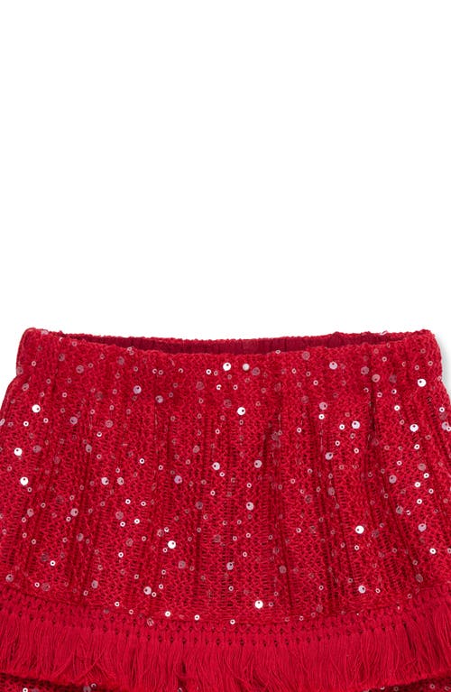 HABITUAL HABITUAL KIDS KIDS' SEQUIN FRINGE TOP & SKIRT SET
