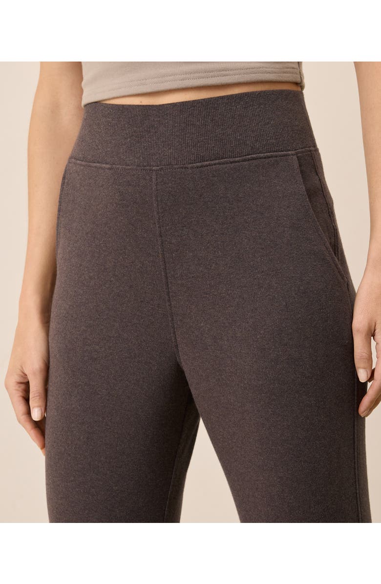 Pact Everyday Organic Cotton Airplane Joggers, Alternate, color, Chocolate Heather