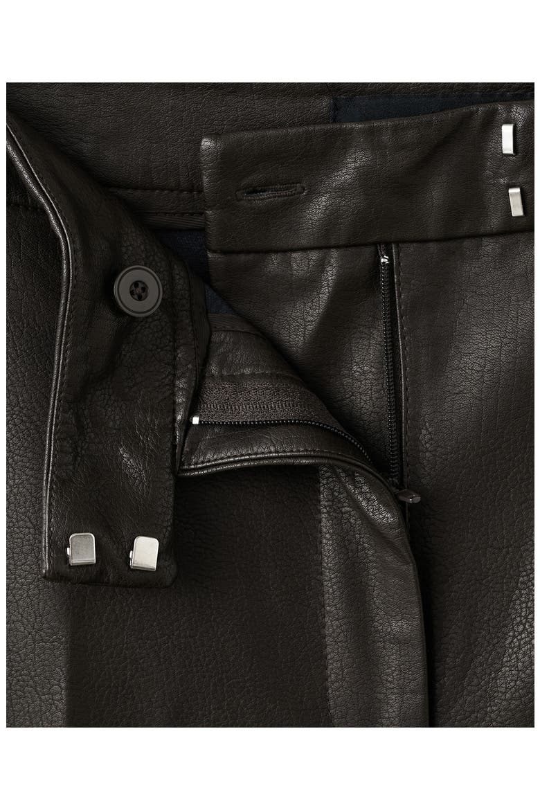 Wide Leg Faux Leather Pants, Alternate, color, CHOCOLATE