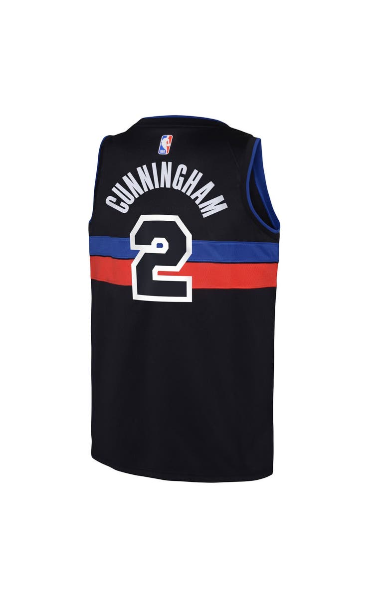 Jordan Brand Youth Jordan Brand Cade Cunningham Black Detroit Pistons Swingman Jersey - Statement Edition, Alternate, color, Black