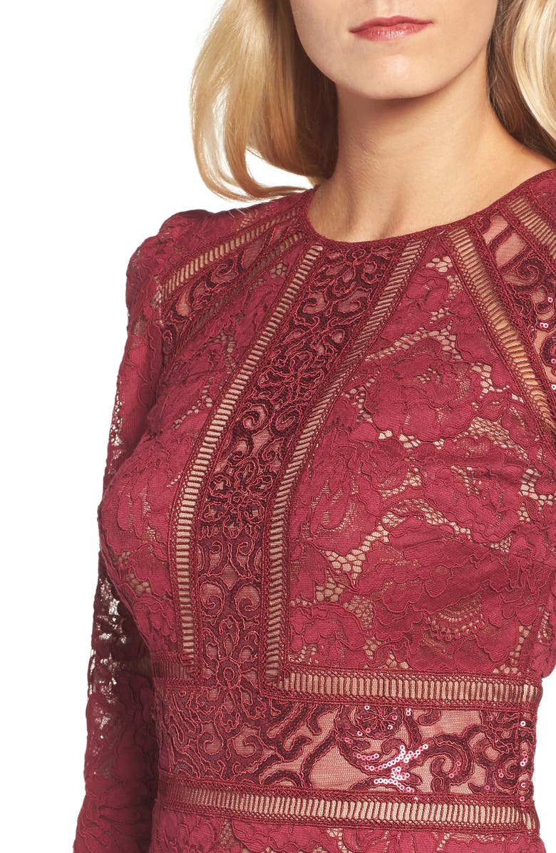 Tadashi Shoji Rose Lace Sheath Dress, Alternate, color,