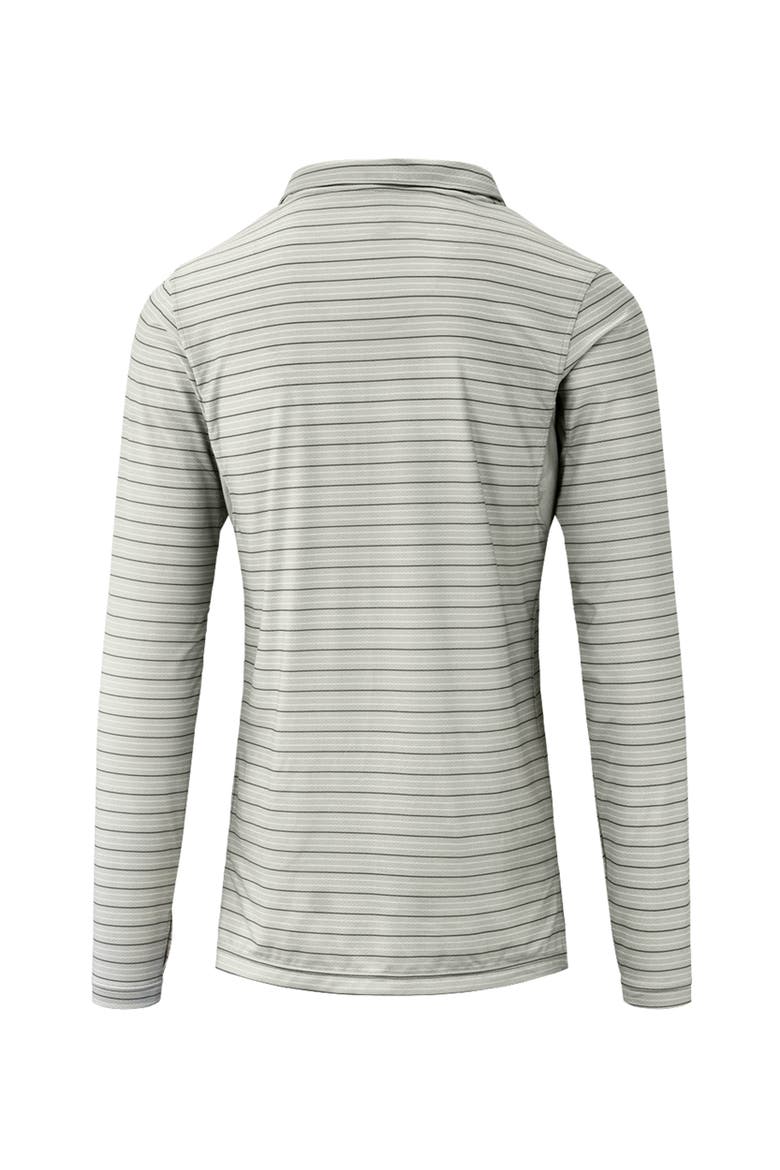 Long Sleeve Performance Polo, Alternate, color, Stone Eagle Stripe