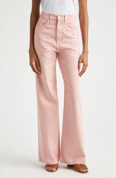 Taylor High Waist Wide Leg Jeans (Petal)