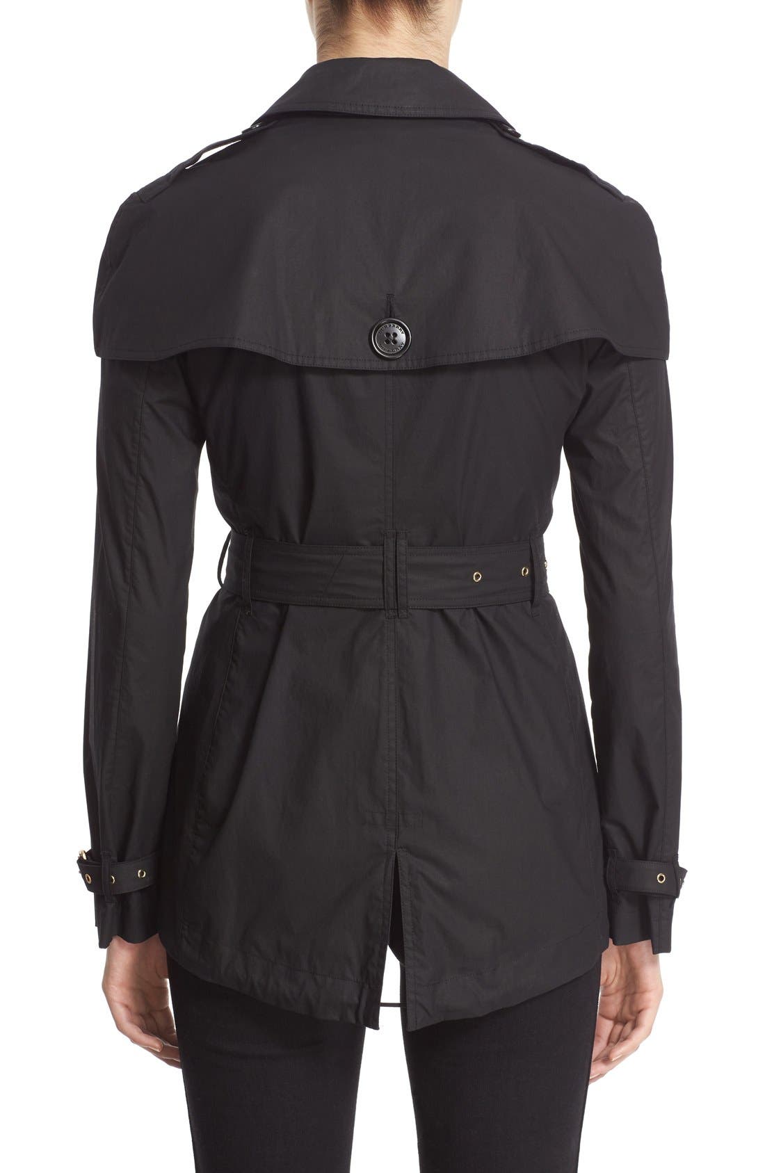 Burberry Brit 'Cherrymore' Capelet Gunflap Trench Coat (Women ...