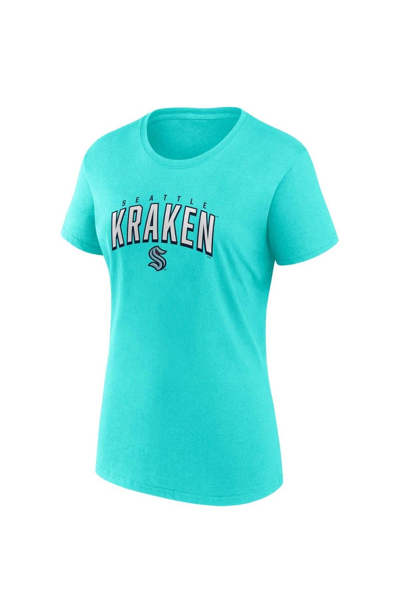 FANATICS Women's Fanatics Branded Navy/Light Blue Seattle Kraken Two-Pack Fan T-shirt Set, Alternate, color,