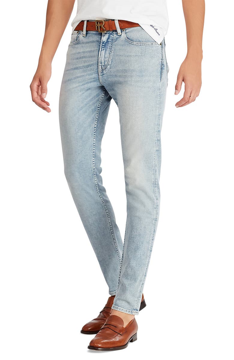 Ralph Lauren Purple Label Skinny Jeans, Main, color, 