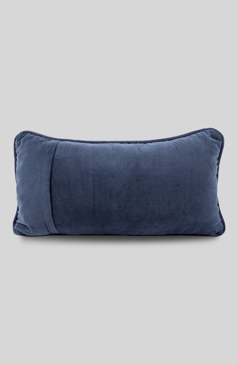 Furbish Reservations Needlepoint Pillow, Alternate, color, Blue