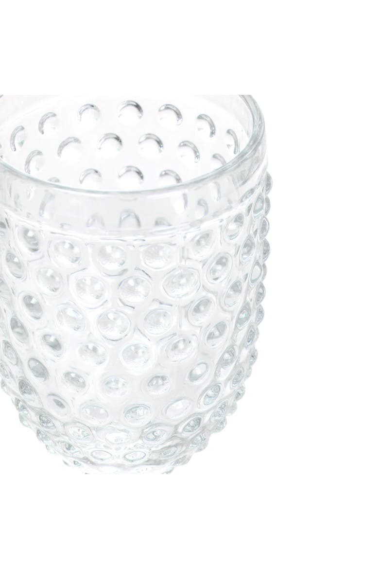 6 Piece 14.2 Ounce Glass Hobnail Goblet Drinkware Set, Alternate, color, Clear