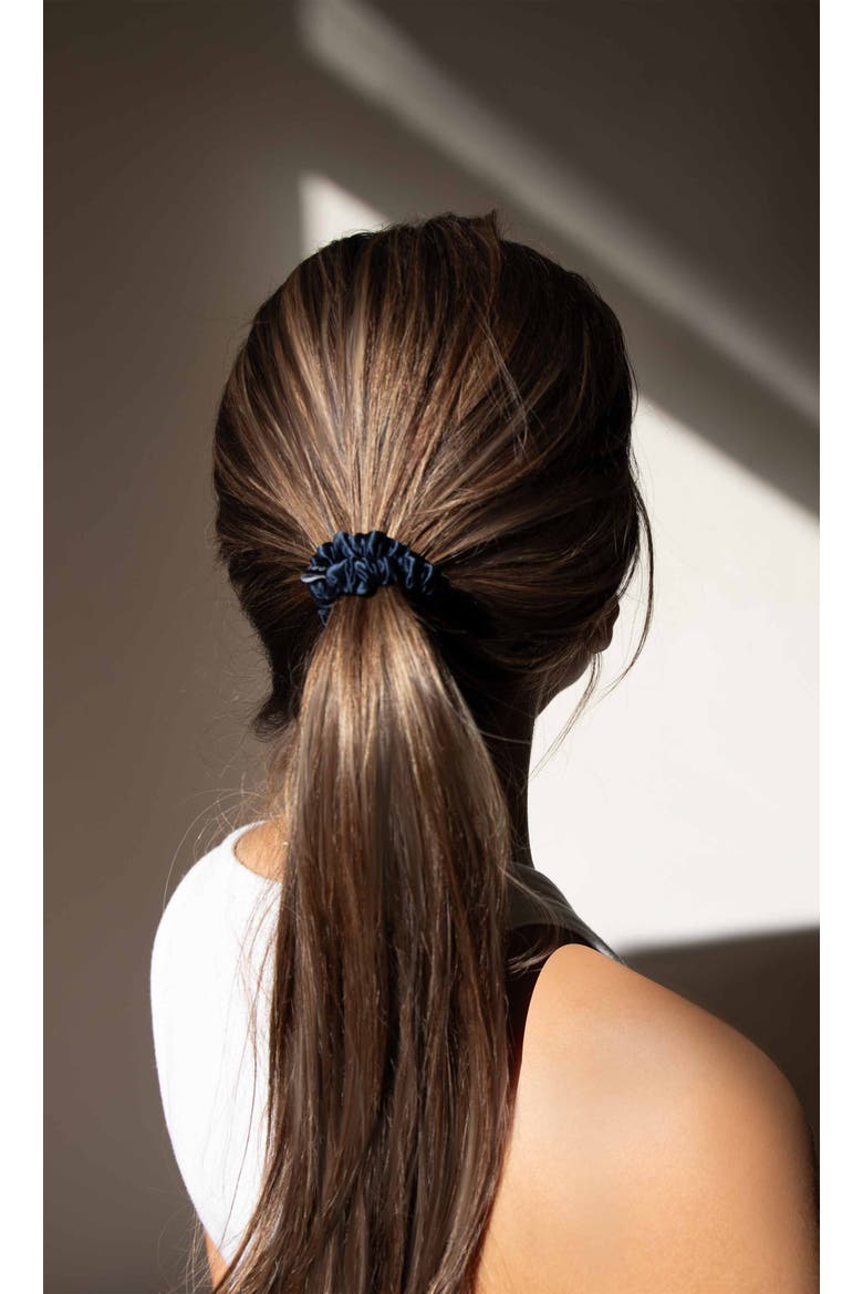 Skinny Scrunchie Set, Alternate, color, Green,Black & Blue