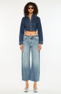 KanCan Daliah Mid Rise Loose Barrel Jeans