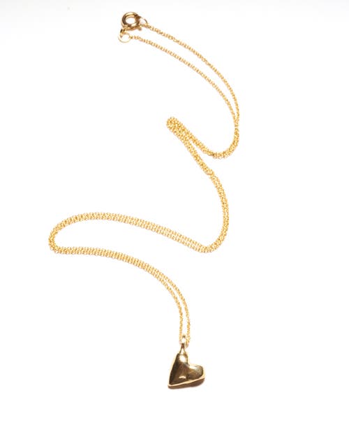 Odette New York Coeur Necklace In Brass