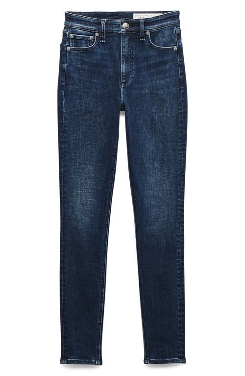 Rag & Bone Flexi Nina High Rise Skinny Jeans In Lulu In Blue