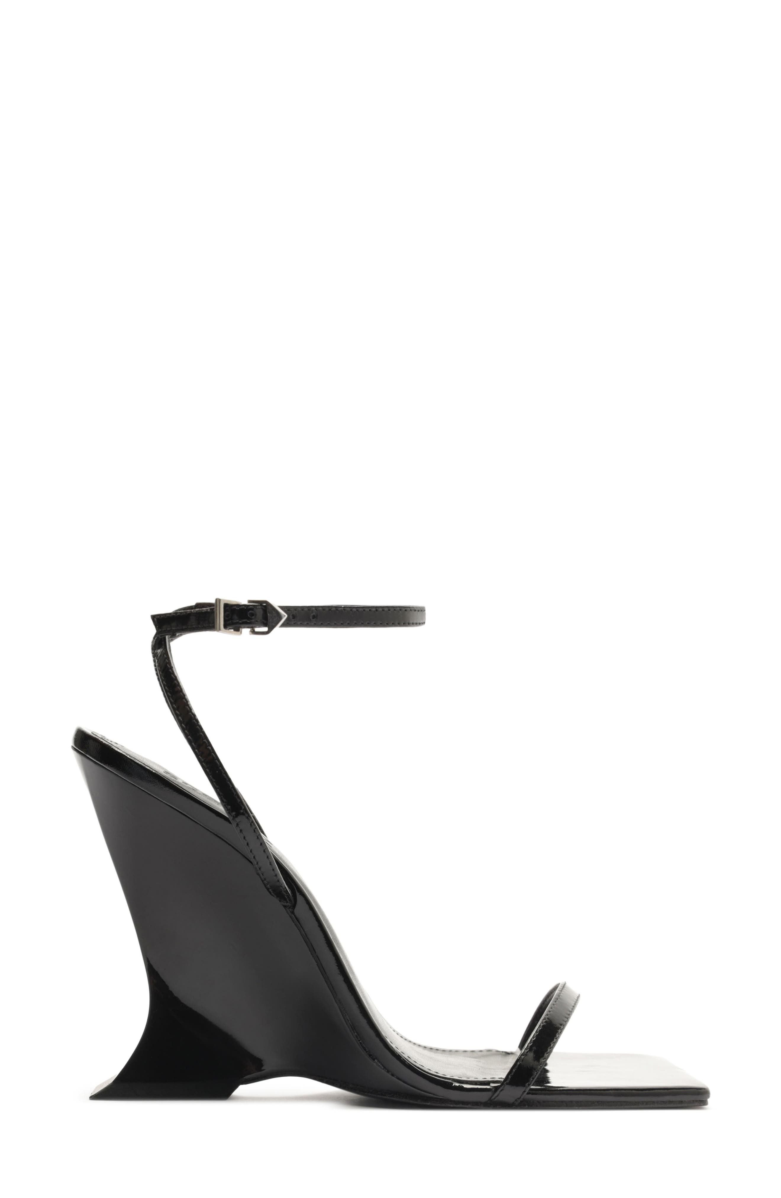 Schutz Siena Ankle Strap Wedge Sandal, Alternate, color, 