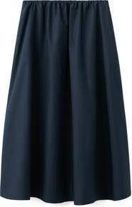 MANGO Cotton Midi Skirt