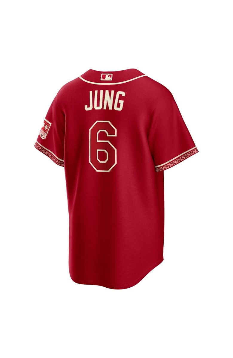 Nike Men's Nike Josh Jung Red Texas Rangers 2026 City Connect Stadium Jersey, Alternate, color, Red