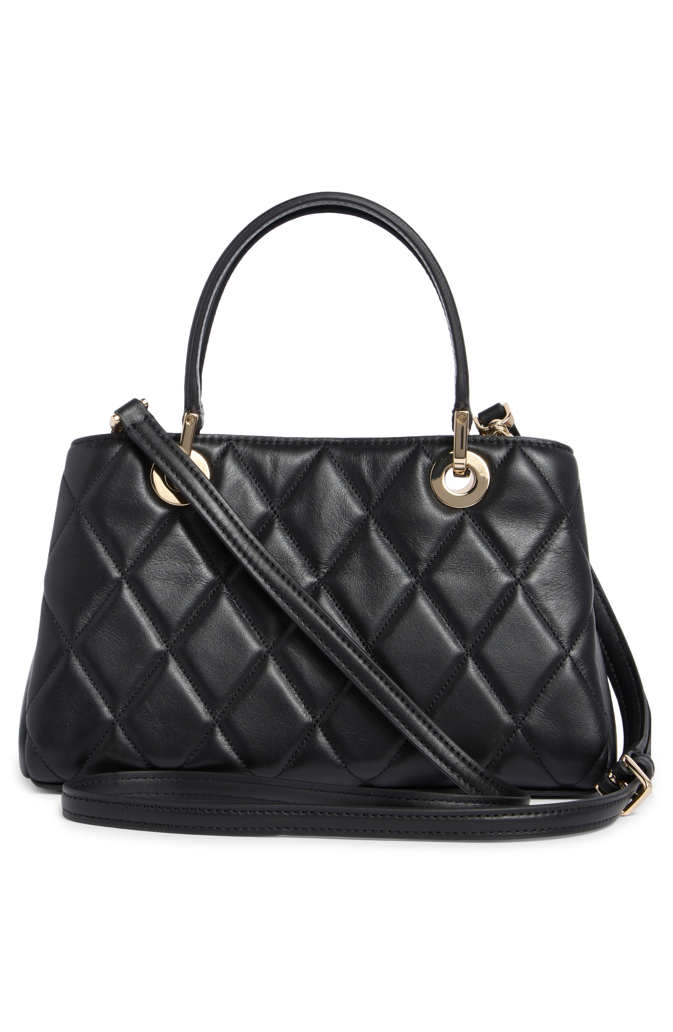 Kate Spade New York carey small quilted sullivan satchel bag, Alternate, color, 