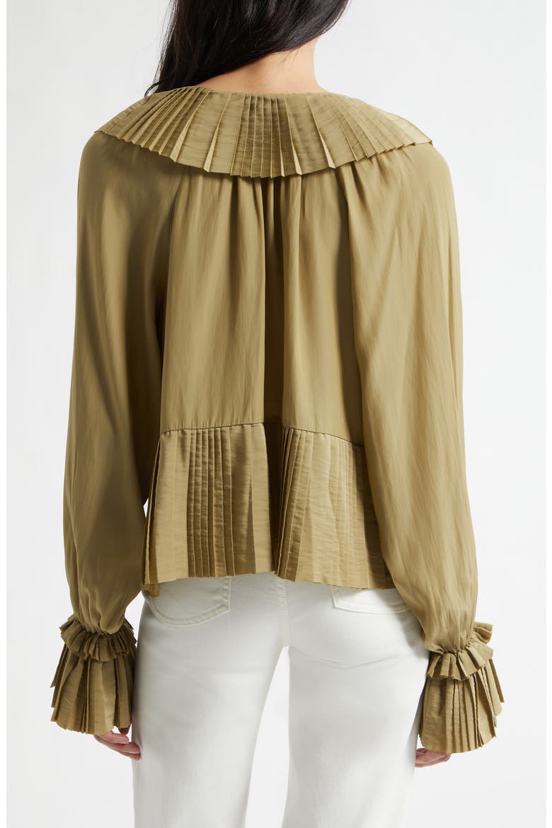 Jacklyn Ruffle Top, Alternate, color, SAFARI