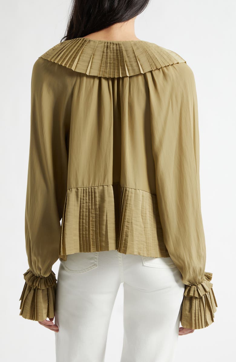 Ramy Brook Jacklyn Ruffle Top, Alternate, color, Safari