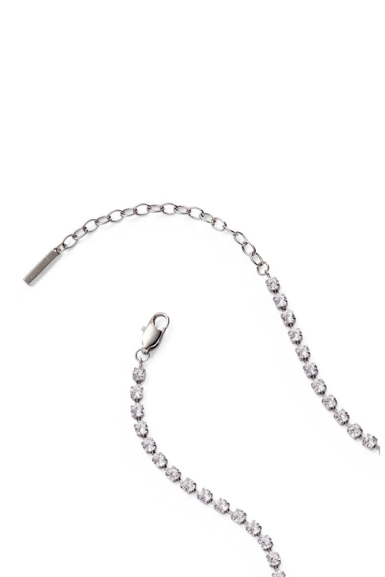 Crystal Tennis Chain  Necklace, Alternate, color, Silver