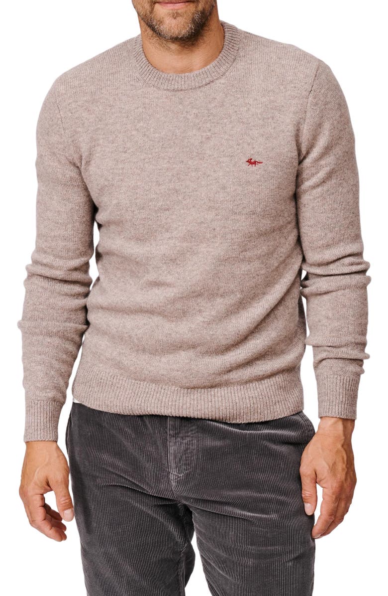 Aubin Phillips Lambswool Crew Neck Sweater, Alternate, color, Stone