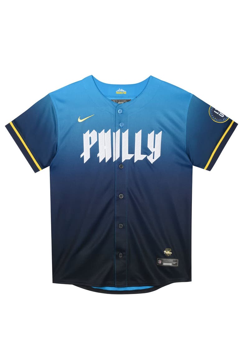 Preschool Nike  Blue Philadelphia Phillies City Connect Jersey, Alternate, color, Blue