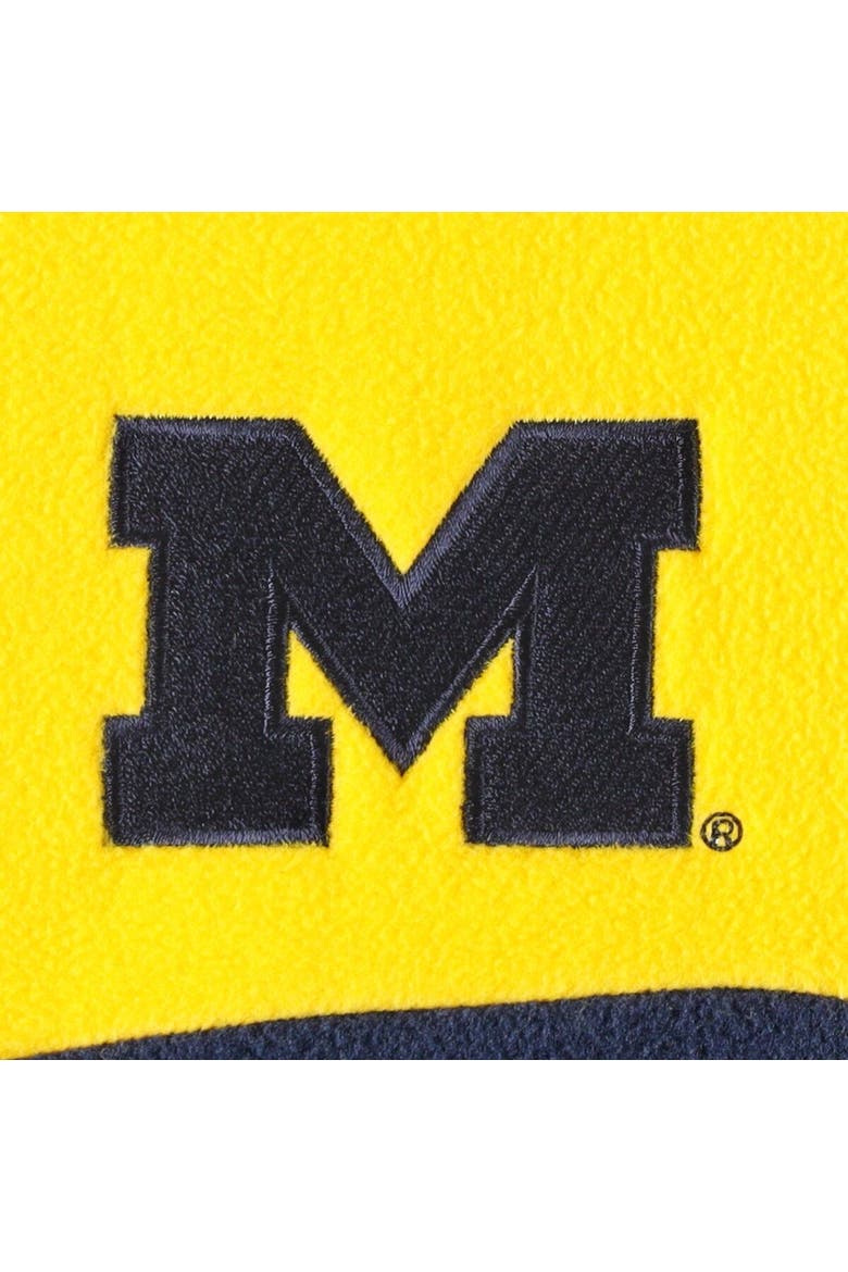 Men's Columbia Navy Michigan Wolverines Lodge Quarter-Zip Hoodie, Alternate, color, Navy
