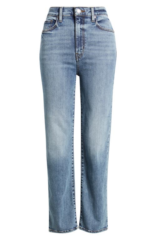 Frame Le Sleek High Waist Ankle Straight Leg Jeans In Blue